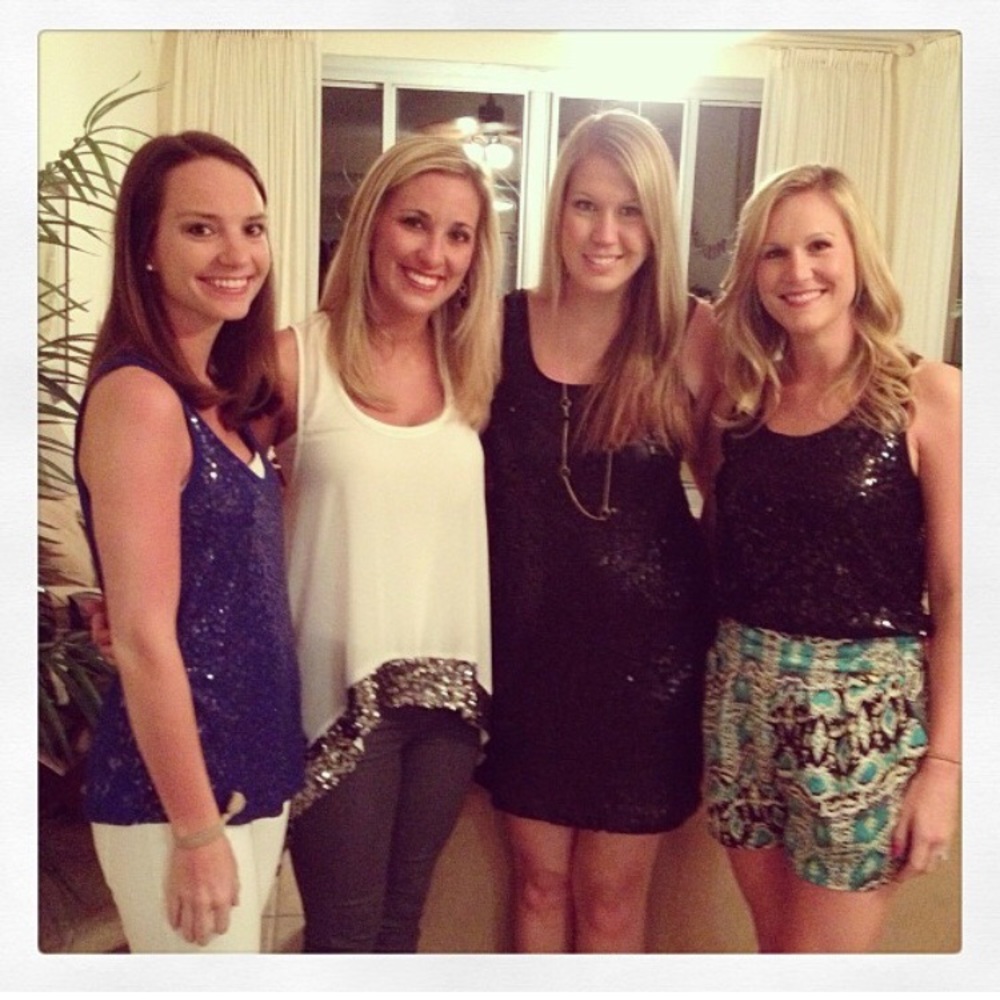 Black sequin dress!